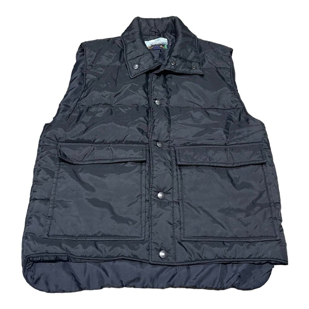 Fieldmaster Navy Blue Button Up Sleeveless Button Up Men’s Vest Size M Pockets